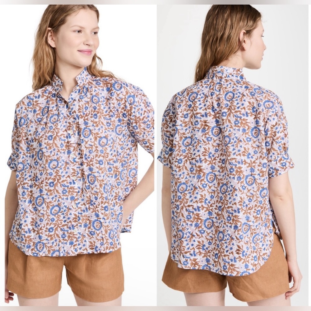 Alix of Bohemia Kitsey Hydrangea Shirt Womens Size Large
